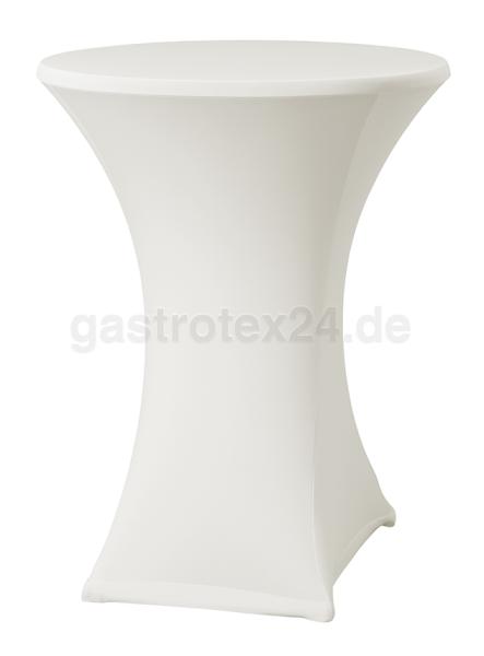 "Samba D2/D3" - Stretch-Stehtischhusse - 70 cm rund - für Scheren-Stehtische - Farbe: sekt
